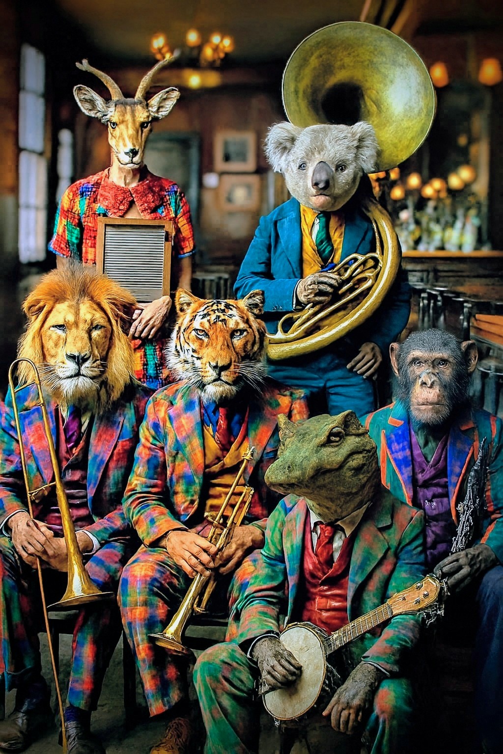 Chanteuse tenant un micro sur scène